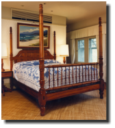 Bed, king size, curly koa