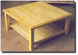 Coffee table, 40 x 40 x 18, ribbon sprima vera